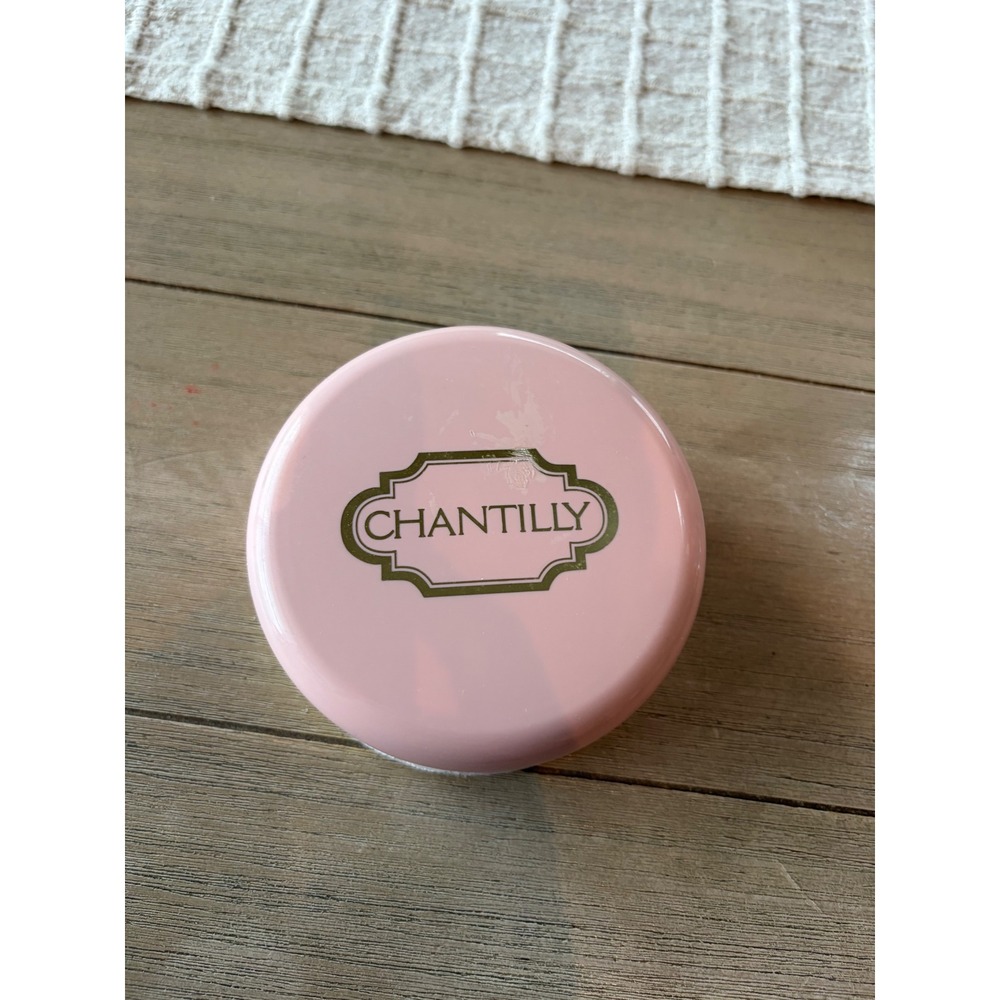 Chantilly Dusting Powder by Dana Perfumes Pink Tin with Puff 4 oz Vintage Style